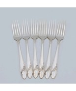 6 pcs Oneida Community Queen Bess II Fork 7.5&quot; Silverplate Tudor Plate F... - €34,30 EUR