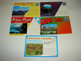 5 1960-70s Colorado Souvenir Postcard Folder Photo Sets - £12.78 GBP