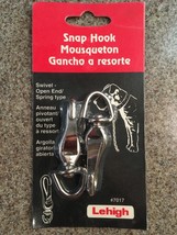 New 2-Pack LEHIGH # 7017 Snap Hooks ( Swivel Open End Spring Type ) - $8.45