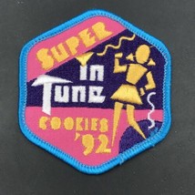 Vintage 1992 Girl Scouts Cookies Patch - In Tune Super Cookies -- 2.75&quot; x 3&quot; - £7.58 GBP