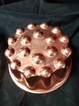 Vintage Round Copper Fluted Mold/wall Hanging, 6 Inch D 3 Inch T Farmhouse - £9.58 GBP