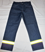 Bulwark Excel FR Flame Resistant 31x37U Men&#39;s Reflective Jeans Protective Pants - £26.88 GBP