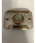 MTA MO State Trap Shooters Assoc.  1985 Silver Belt Buckle Sterling On C... - £39.16 GBP