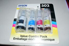 Epson 502 Ink Combo Pack Genuine for ECO-TANK Printers New Sealed exp 09... - $49.50