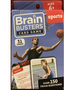 Brain Busters Sports Card Game Trivia Questions for Kids &amp; Adults 6+ NEW! - £9.29 GBP