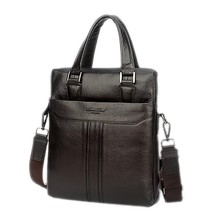 Genuine Leather Men  Cross Body Shoulder Handbag Messenger Briefcase Bag Fashion - £63.38 GBP