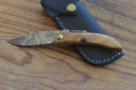 damascus custom made beautiful folding knife From The Eagle Collection M8402 - £27.21 GBP