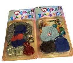 Lot Of 2 Ty Gear For Beanie Kids - Party Time &amp; School Days Sets - New - $14.84