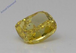 Cushion Natural Mined Loose Diamond (1.96 Ct Yellow Vs2(enhanced)) IGL - £2,389.80 GBP