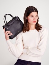 Kate Spade Classic Medium satchel Leather Crossbody ~NWT~ Black - £197.46 GBP