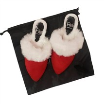 Rollasole fur slip on in Red - size 5.5 - $31.68