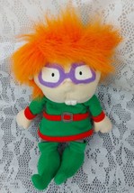 Rugrats Chuckie Elf Doll Chucky Christmas Green Red Mattel Plush Stuffed... - $9.85