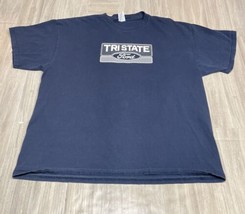 Tri State Ford Size XL 1X short Sleeve Blue T Shirt Port &amp; Company Core ... - £10.10 GBP