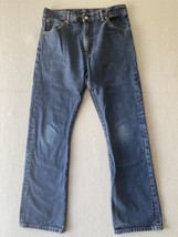 Levi 517 Jeans Mens 34x33 Blue Denim Boot Cut Relaxed Dark Wash Tag 34x34 - £20.14 GBP