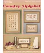 Leisure Arts Country Alphabet Cross Stitch Chart Leaflet 344 - £4.51 GBP