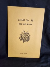 Vtg rare Babs Fuhrmann petit point Chart No. 39 Iris And Roses 80x80 - £18.75 GBP