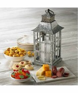 Stainless Steel Heartland Holiday Lantern Centerpiece Christmas Light Ca... - £13.42 GBP