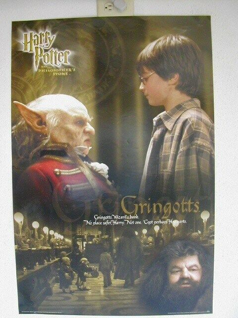 Harry Potter Poster Gringotts Face Movie Commercial - $6.35