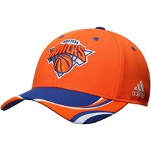 New York Knicks adidas Energy Stripe Structured Adjustable Hat - Orange - £17.83 GBP