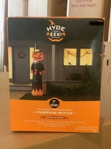 Hyde and Eek! Boutique Halloween 7&#39; LED Inflatable Pumpkin Witch Airblown - $148.50