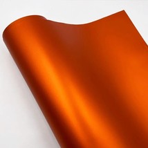 50cm orange metallic matt vinyl wrap car wrap with air bubble free chrome red matt film thumb200