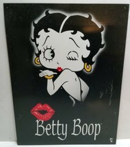 Betty Boop Kiss Wink Metal Tin Sign Cartoon Home Bar Garage Wall Decor 16x12  - £8.88 GBP