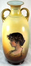 Rosenthal Bavaria Porcelain Amphora Art Nouveau Lady Portrait Vase Fine ... - £240.38 GBP