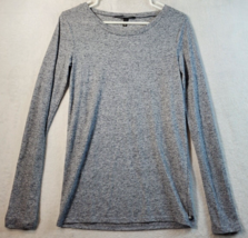 Victoria&#39;s Secret Sleepshirt Womens Size Small Gray Knit Long Sleeve Rou... - $12.63