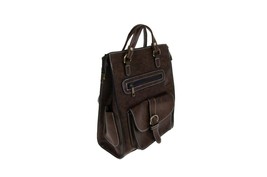 Artisan Crafted Leather Look Designer Handbag Backpack/Shoulder Bag (Dar... - £66.41 GBP