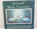 50 Great Music Treasures LP 33 RPM 2- Record Album Set 12&quot; Classical Stereo - $5.59