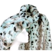 Polar Magic Womans Winter Jacket Hat Size S Blue Faux Fur Blue Black Vintage MCM - $265.99