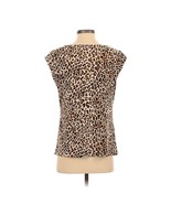 Grace Leopard Print Short Sleeve Blouse Women&#39;s Small - $17.28