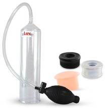 LeLuv Penis Vacuum Pump EasyOp Bgrip Black, Clear Sleeves and Realistic ... - £25.69 GBP