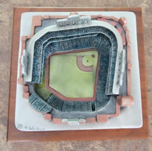 Vintage Sculpture 1995 Coors Stadium Pewter On Wood Base Signed G. Walbye Rare! - $95.00