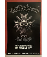 Motorhead PROMO 17x11 In-store 2015 Poster to promote &quot;Bad Magic XXXX&quot; L... - £23.53 GBP