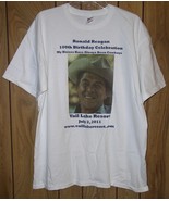 Ronald Reagan T Shirt 100th Birthday Vail Lake Resort Vintage 2011 Size ... - $150.43 CAD