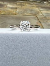 Simple Moissanite Ring in Sterling Silver - £27.97 GBP