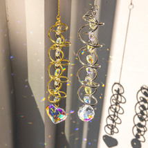 Hanging Decoration Rainbow Sun Catcher Wind Chime, Staring Ball Spiral Tail - $16.99