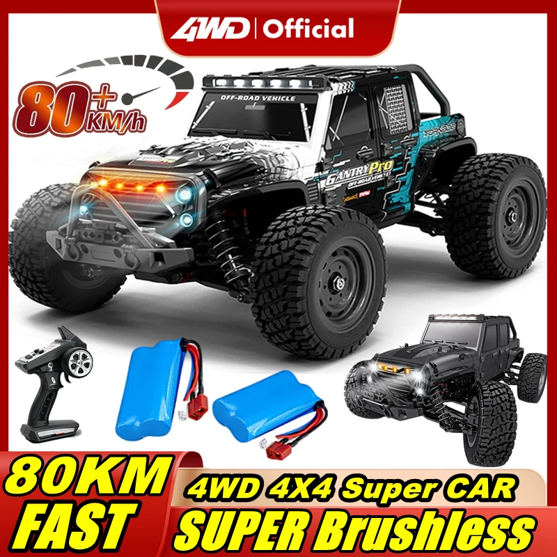 4WD Off Road 4x4 Super Brushless RC Car 80KM or 50KM/H High Speed Monster Drift - £80.75 GBP+