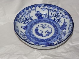 Chinese Transferware Late 19c Porcelain Bowl 5 3/4&quot; - £20.94 GBP