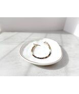 Pietersite, Jade, Rainbow Moonstone Bracelet | Ethiopian Brass Heishi Beads - $78.00