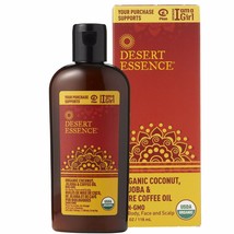 Desert Essence Organic Coconut, Jojoba, and Pure Coffee Oil - 4 Fl Oz - For B... - £18.87 GBP