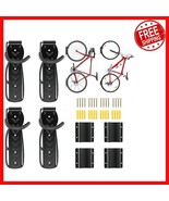 Durable 4 Piece Bike Rack with Tire Trays - Organize Your Garage Elegantly - $627.36 MXN