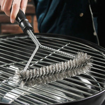 BBQ Grill Cleaning Brush Outdoor Cooking Accessories Stainless Steel Tool Kit - £7.72 GBP