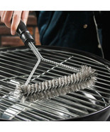 BBQ Grill Cleaning Brush Outdoor Cooking Accessories Stainless Steel Too... - £7.73 GBP