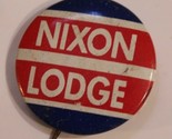 Nixon Lodge Pinback Button Political Vintage Richard Nixon J3 - £4.72 GBP