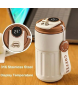 Bundle of 3 Smart Display Temperature 316 Stainless Steel Vacuum Cups 450mls - $26.24
