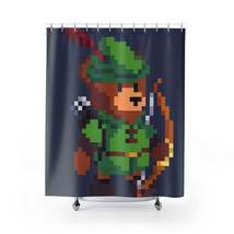 Robin Hood Hat Archer Bear Shower Curtains - $60.02