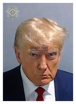 President Donald Trump Mugshot Fulton County Digitaly Enhanced 5X7 Photograph - £6.67 GBP