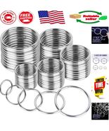 Durable Non-Welded Silver O Rings Set: 50 Pieces for Versatile Crafting ... - $26.56 CAD